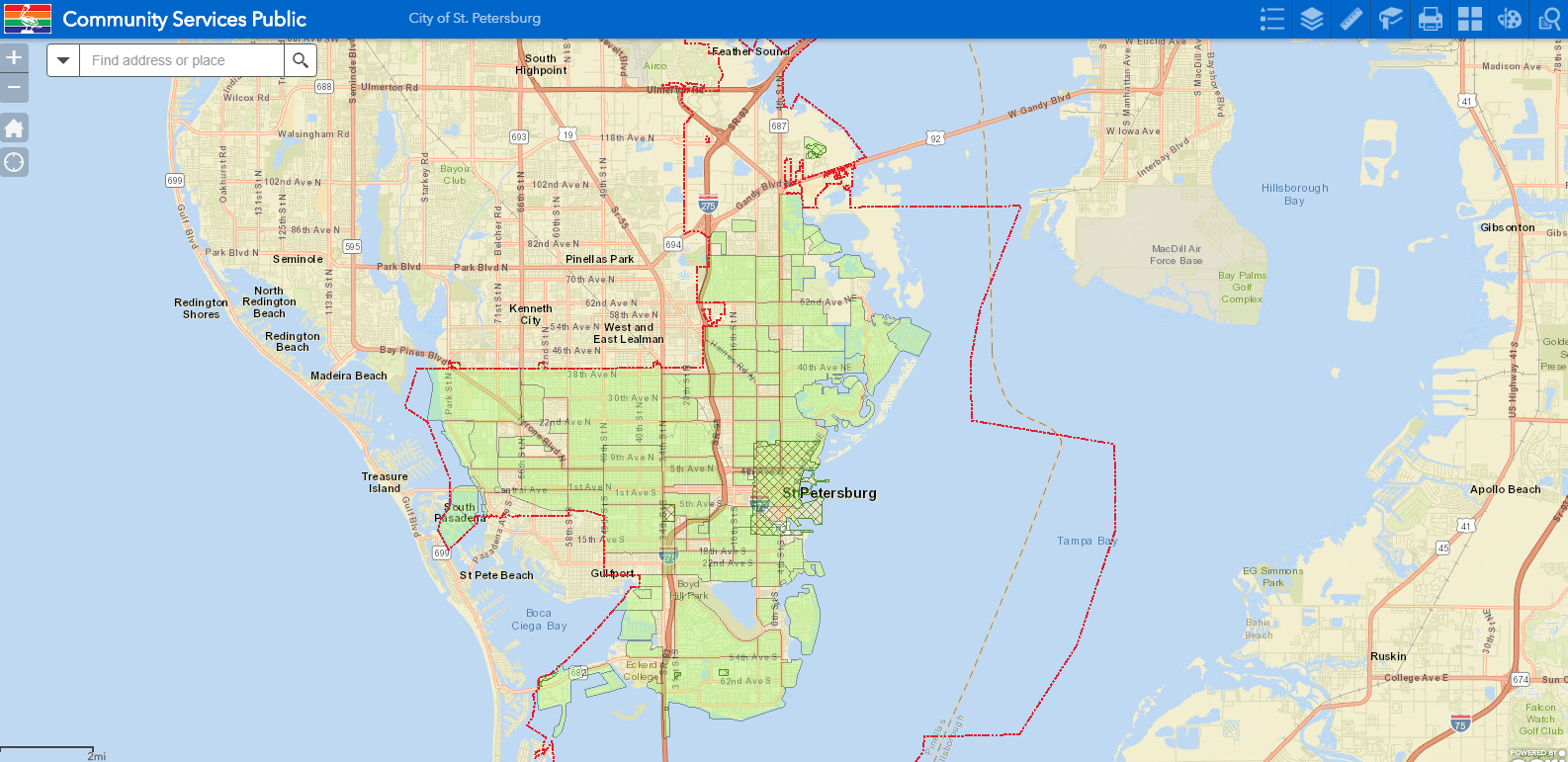 St Petersburg FL Geohub   CommunityServices 