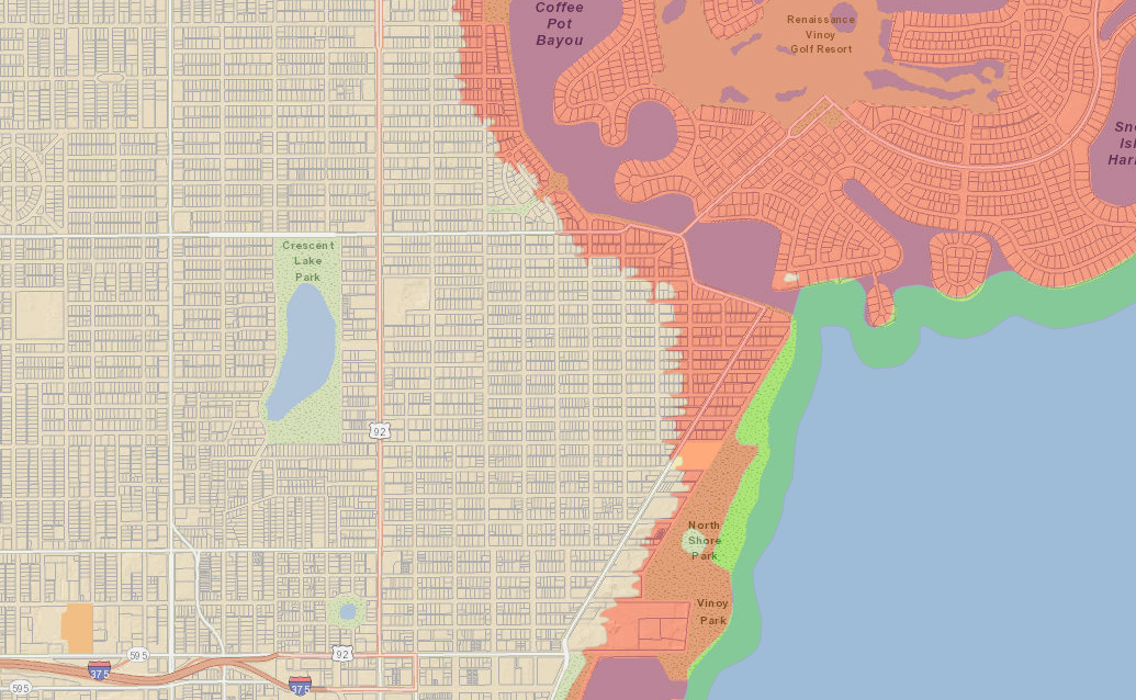 St. Petersburg Evacuation Zones Map