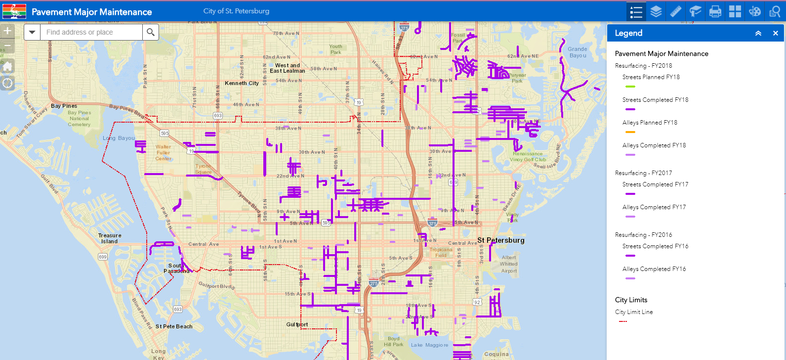 St. Petersburg, FL Geohub